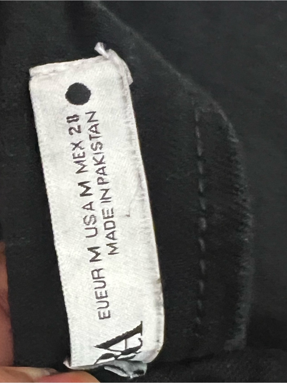Zara Black Denim Strapless Midi Dress - Picture 5 of 5